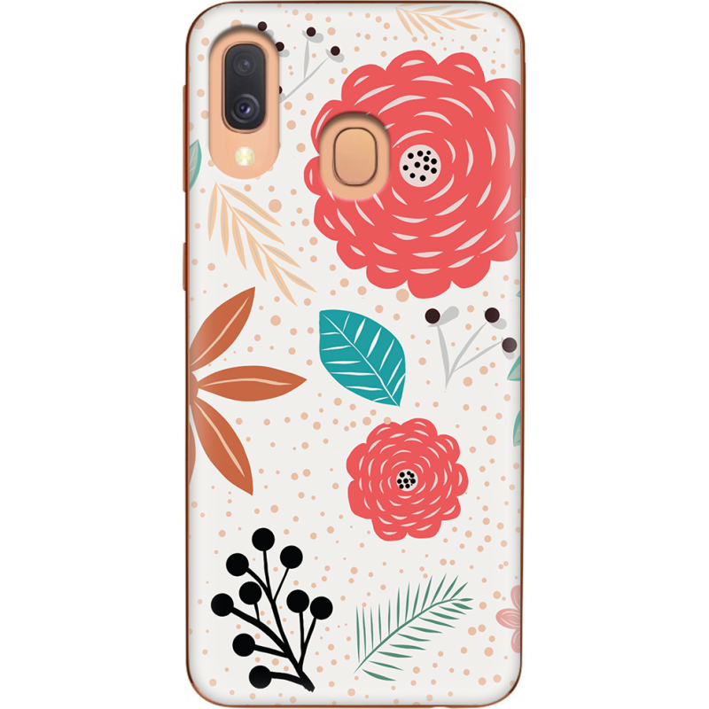 Чехол Uprint Samsung A405 Galaxy A40 Line Flowers