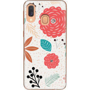 Чехол Uprint Samsung A405 Galaxy A40 Line Flowers