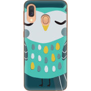 Чехол Uprint Samsung A405 Galaxy A40 Green Owl