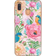 Чехол Uprint Samsung A405 Galaxy A40 Birds in Flowers