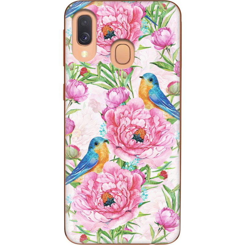 Чехол Uprint Samsung A405 Galaxy A40 Birds and Flowers