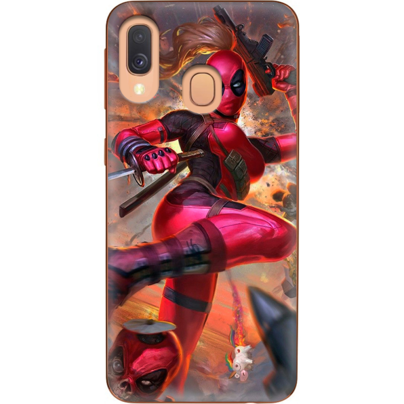 Чехол Uprint Samsung A405 Galaxy A40 Woman Deadpool