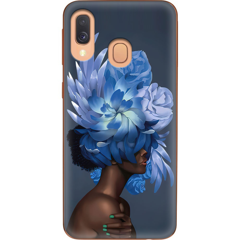 Чехол Uprint Samsung A405 Galaxy A40 Exquisite Blue Flowers