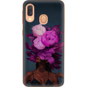 Чехол Uprint Samsung A405 Galaxy A40 Exquisite Purple Flowers