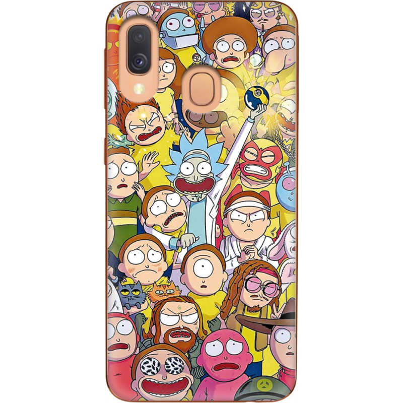 Чехол Uprint Samsung A405 Galaxy A40 Rick and Morty