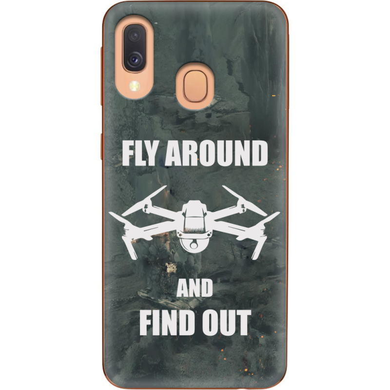 Чехол Uprint Samsung A405 Galaxy A40 Дрон Fly Around