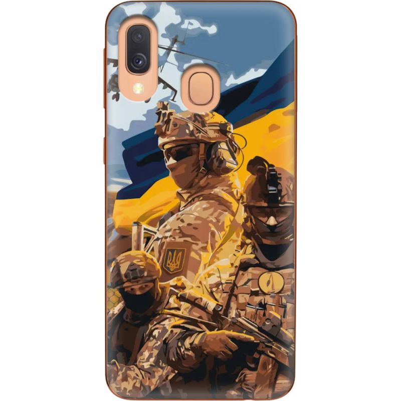 Чехол Uprint Samsung A405 Galaxy A40 Воїни ЗСУ