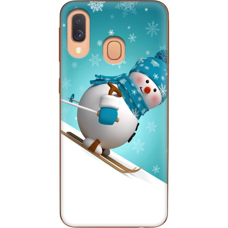 Чехол Uprint Samsung A405 Galaxy A40 Skier Snowman