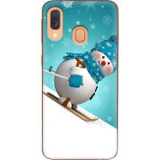 Чехол Uprint Samsung A405 Galaxy A40 Skier Snowman