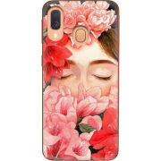 Чехол Uprint Samsung A405 Galaxy A40 Girl in Flowers