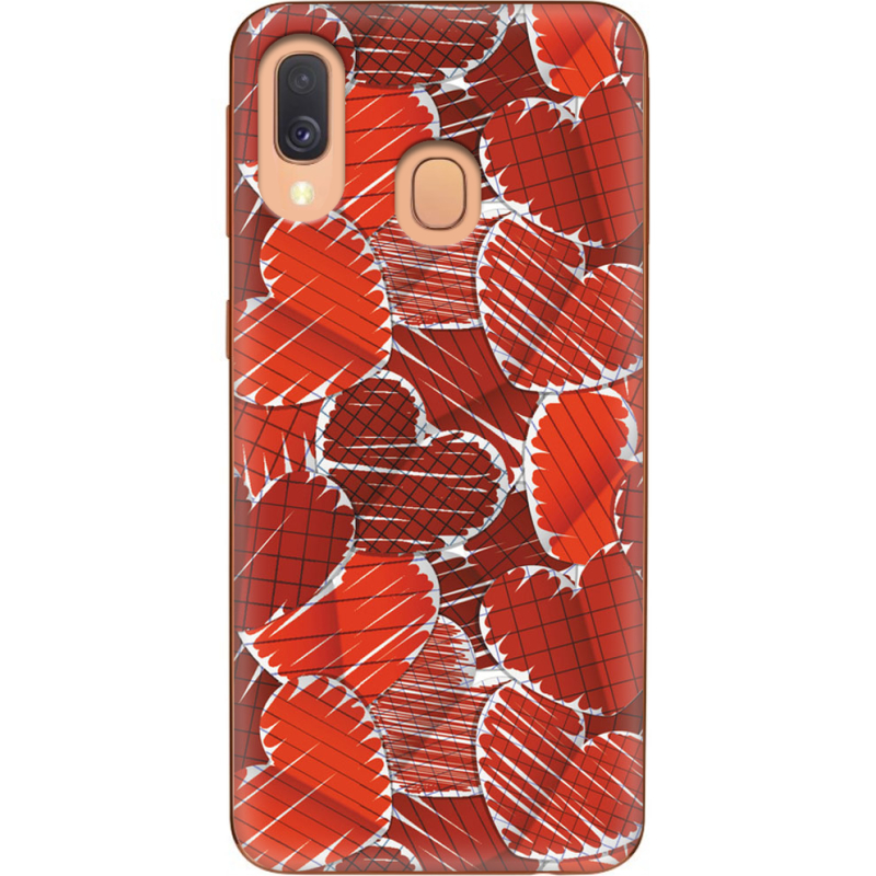 Чехол Uprint Samsung A405 Galaxy A40 Heart Strings