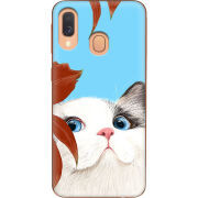 Чехол Uprint Samsung A405 Galaxy A40 Wondering Cat