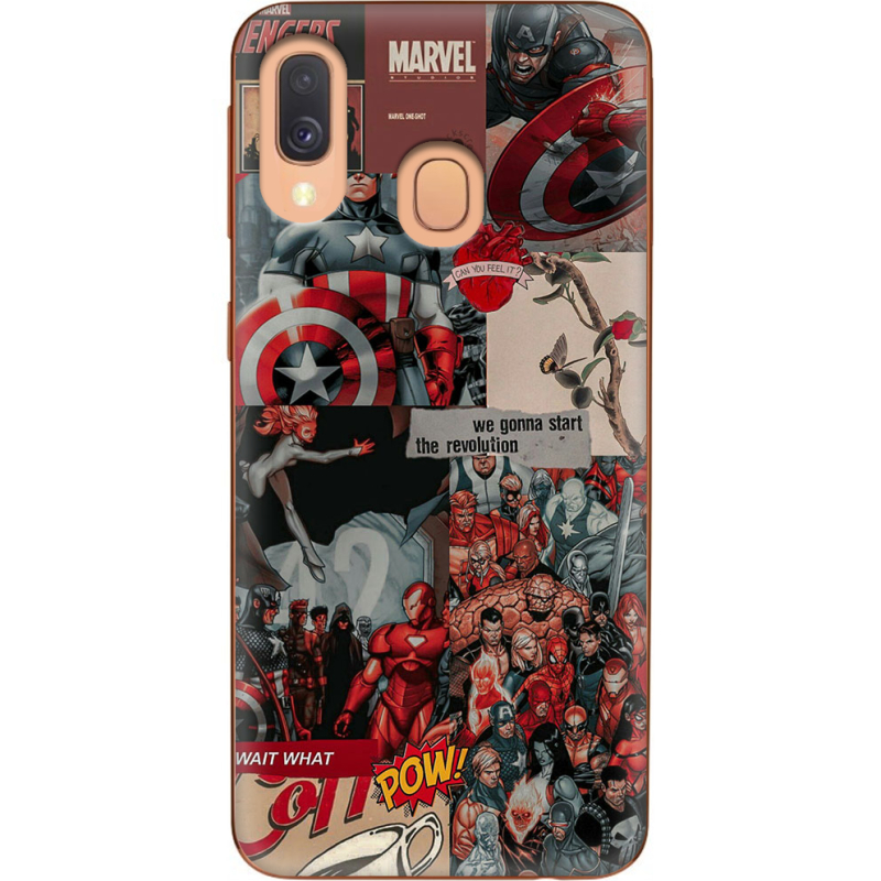 Чехол Uprint Samsung A405 Galaxy A40 Marvel Avengers