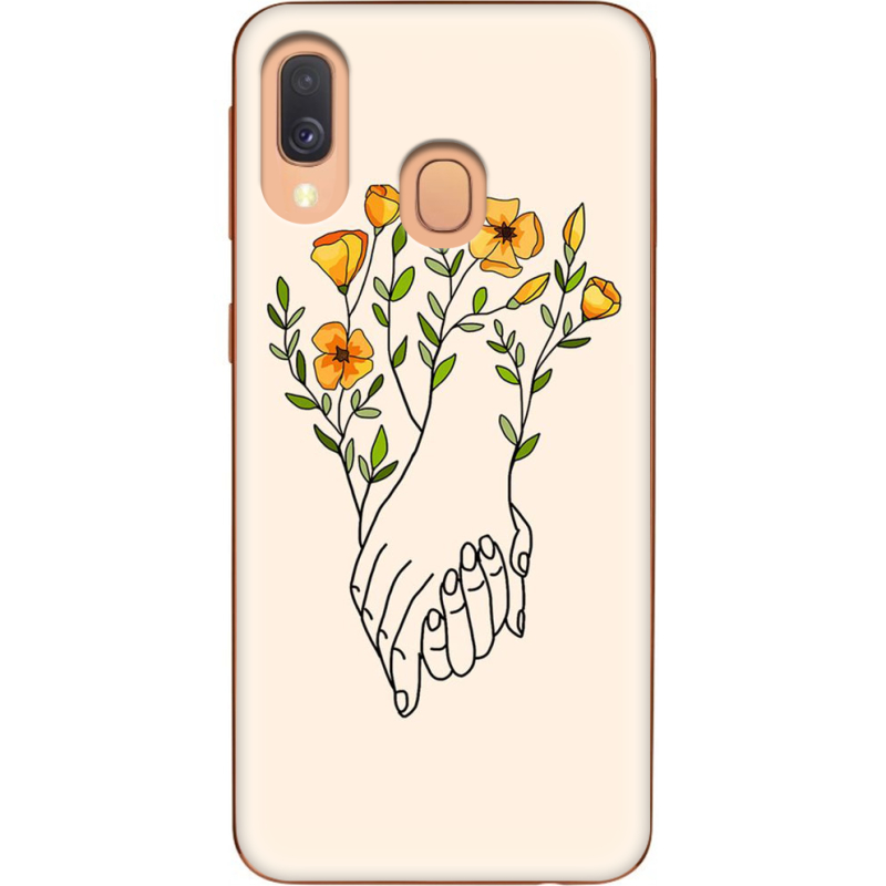 Чехол Uprint Samsung A405 Galaxy A40 Flower Hands