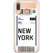 Прозрачный чехол Uprint Samsung A405 Galaxy A40 Ticket New York