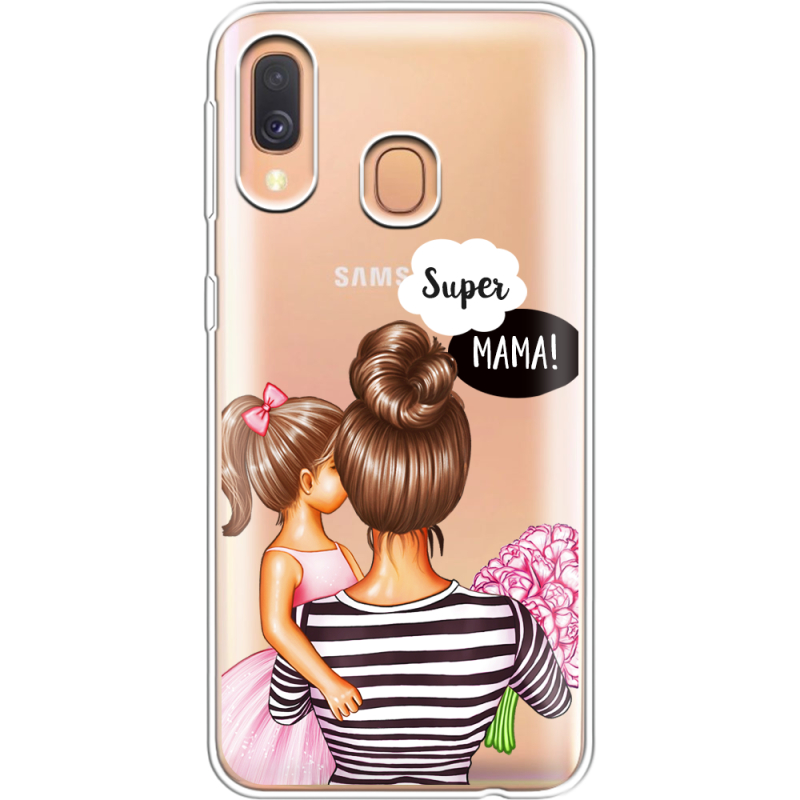 Прозрачный чехол Uprint Samsung A405 Galaxy A40 Super Mama and Daughter