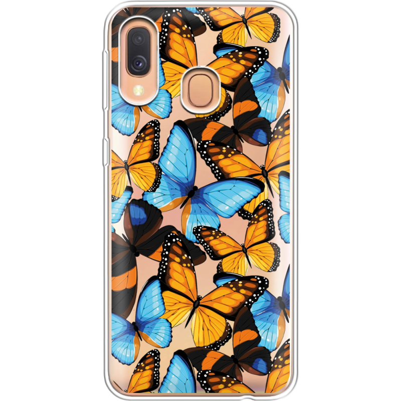 Прозрачный чехол Uprint Samsung A405 Galaxy A40 Butterfly Morpho