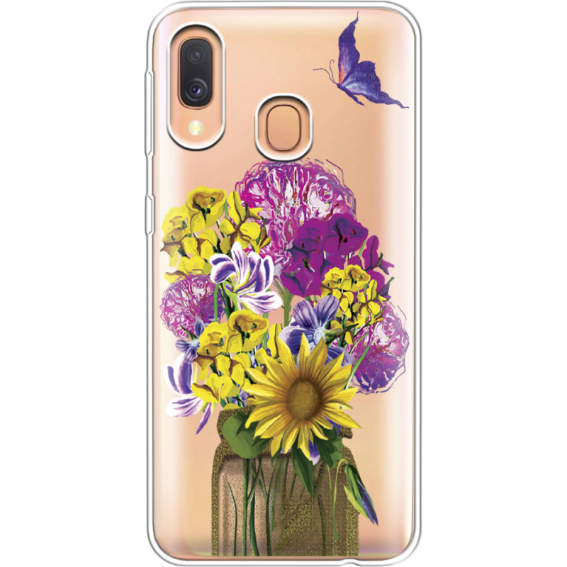 Прозрачный чехол Uprint Samsung A405 Galaxy A40 My Bouquet