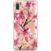Прозрачный чехол Uprint Samsung A405 Galaxy A40 Pink Magnolia