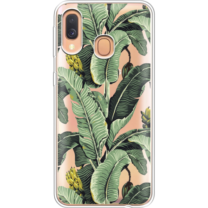 Прозрачный чехол Uprint Samsung A405 Galaxy A40 Banana Leaves