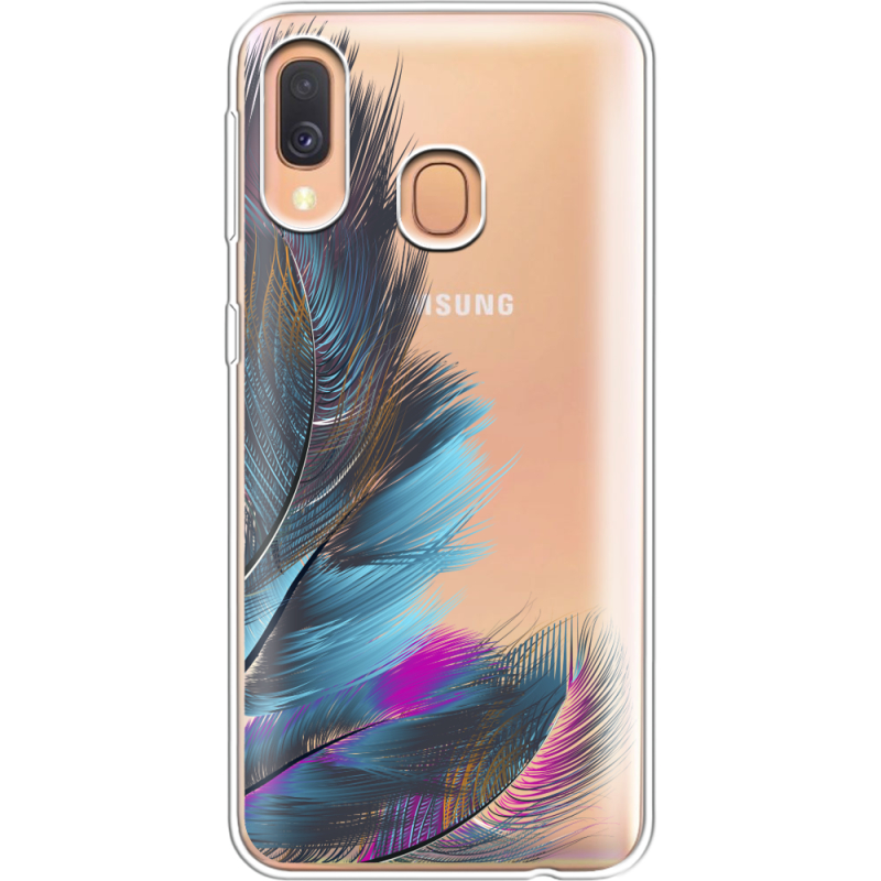 Прозрачный чехол Uprint Samsung A405 Galaxy A40 Feathers