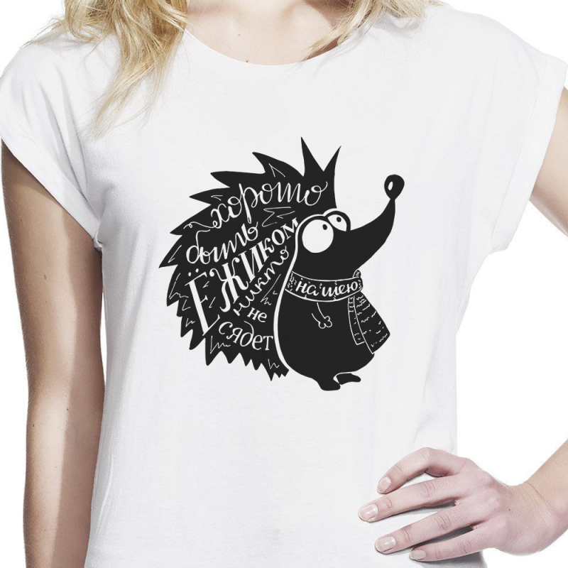 Футболка с принтом женская 