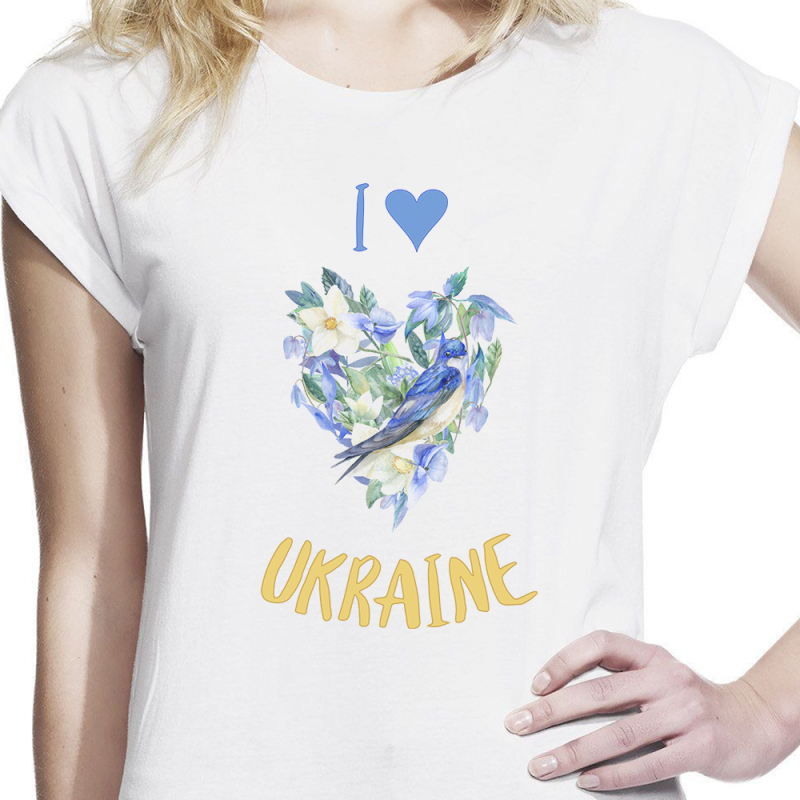 Футболка с принтом женская 