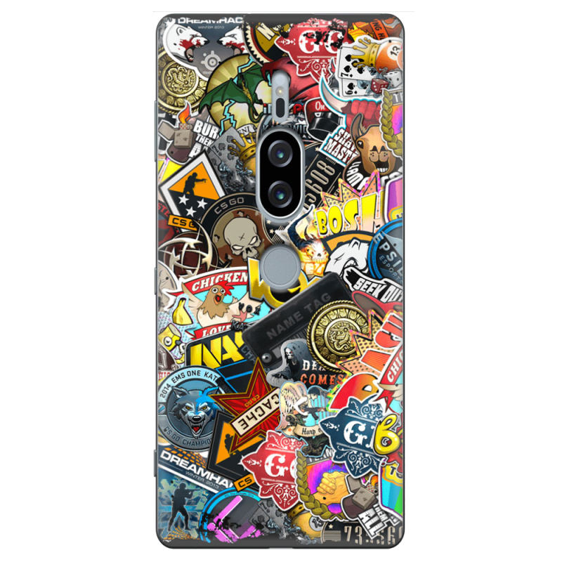 Чехол Uprint Sony Xperia XZ2 Premium H8166 CS:Go Stickerbombing