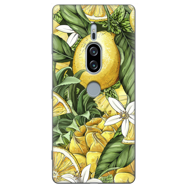 Чехол Uprint Sony Xperia XZ2 Premium H8166 Lemon Pattern
