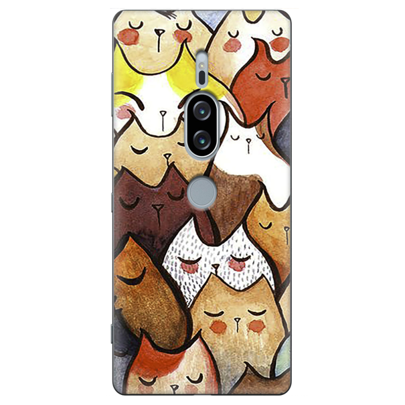 Чехол Uprint Sony Xperia XZ2 Premium H8166 Sleepy Cats