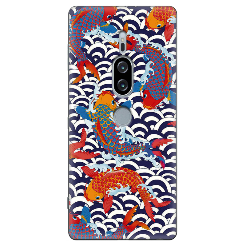 Чехол Uprint Sony Xperia XZ2 Premium H8166 Koi Fish