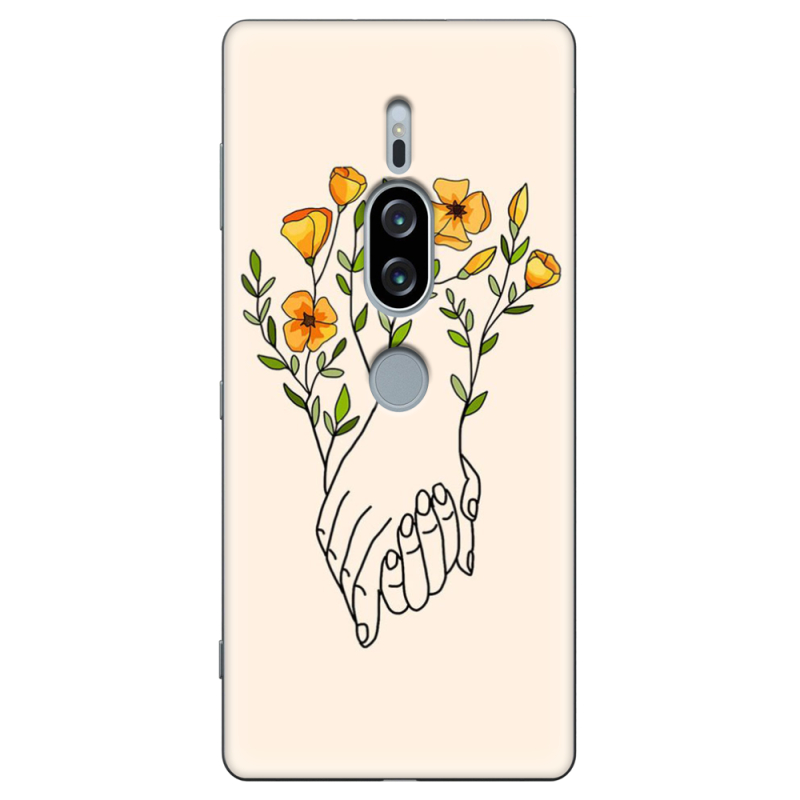 Чехол Uprint Sony Xperia XZ2 Premium H8166 Flower Hands