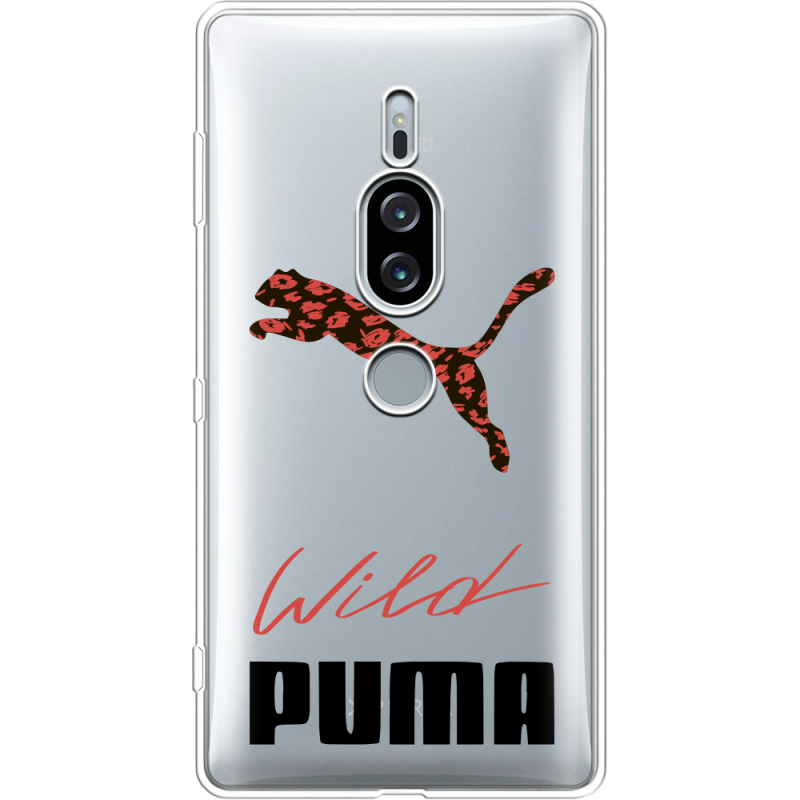 Прозрачный чехол Uprint Sony Xperia XZ2 Premium H8166 Wild Cat