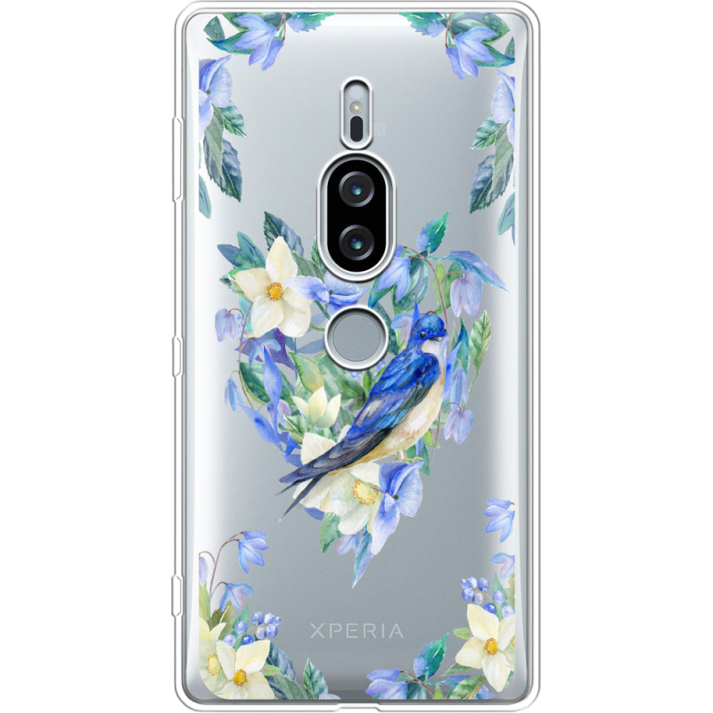 Прозрачный чехол Uprint Sony Xperia XZ2 Premium H8166 Spring Bird