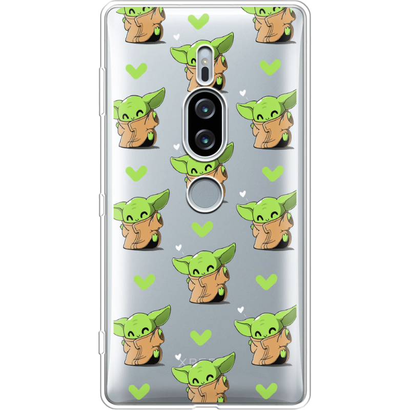 Прозрачный чехол Uprint Sony Xperia XZ2 Premium H8166 Pattern Baby Yoda