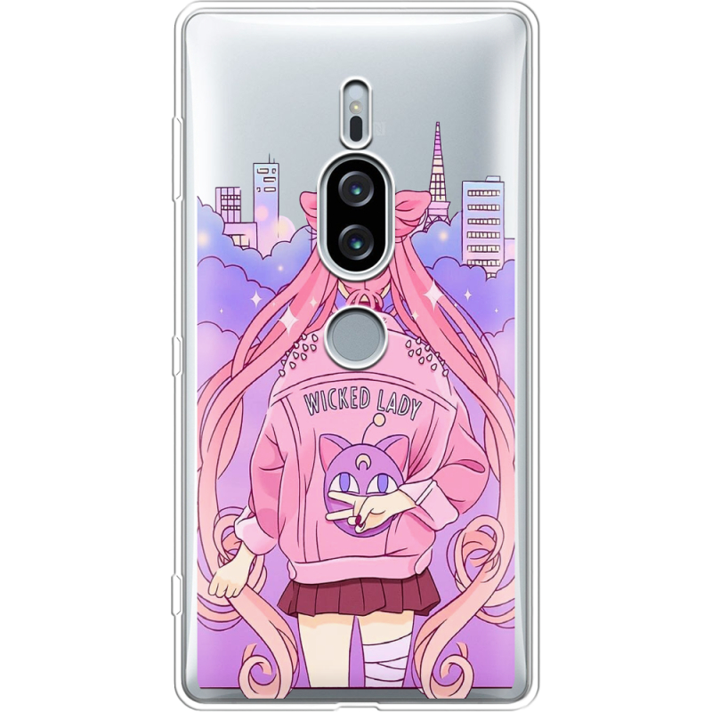 Прозрачный чехол Uprint Sony Xperia XZ2 Premium H8166 Wiked Lady