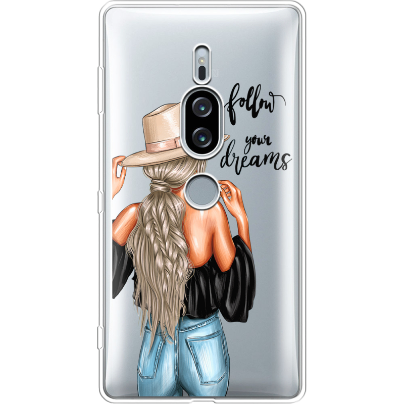 Прозрачный чехол Uprint Sony Xperia XZ2 Premium H8166 Follow Your Dreams