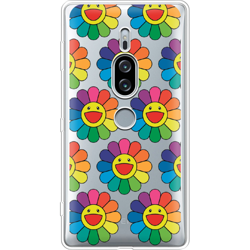 Прозрачный чехол Uprint Sony Xperia XZ2 Premium H8166 Hippie Flowers