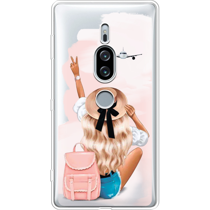 Прозрачный чехол Uprint Sony Xperia XZ2 Premium H8166 Travel Girl