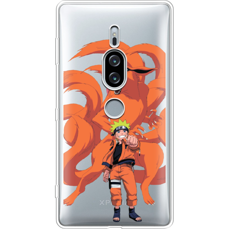 Прозрачный чехол Uprint Sony Xperia XZ2 Premium H8166 Naruto and Kurama