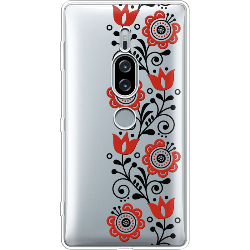 Прозрачный чехол Uprint Sony Xperia XZ2 Premium H8166 Ethno Ornament