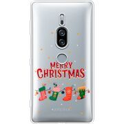 Прозрачный чехол Uprint Sony Xperia XZ2 Premium H8166 Merry Christmas