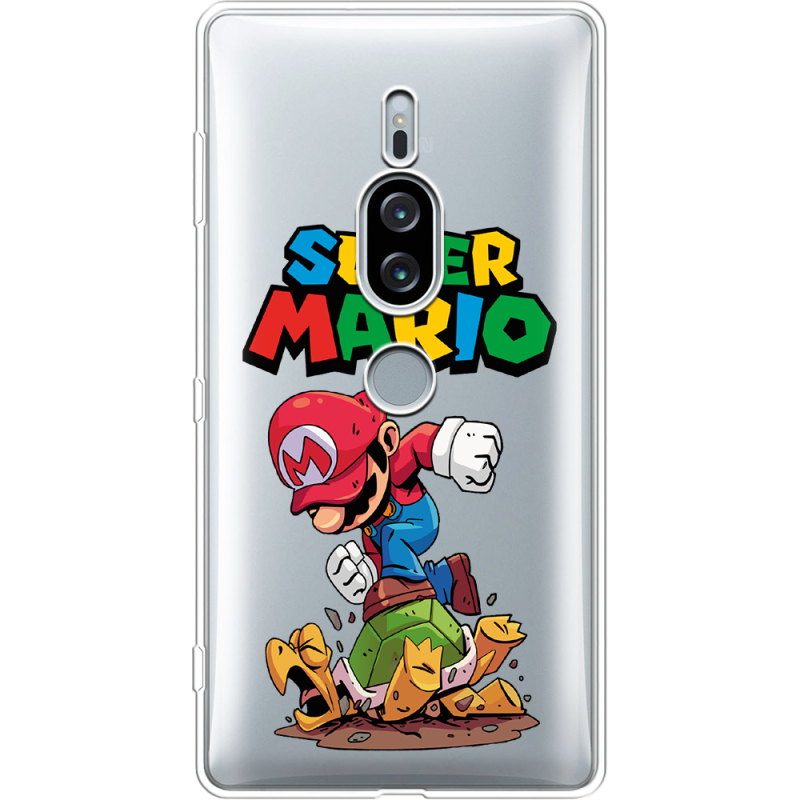 Прозрачный чехол Uprint Sony Xperia XZ2 Premium H8166 Super Mario