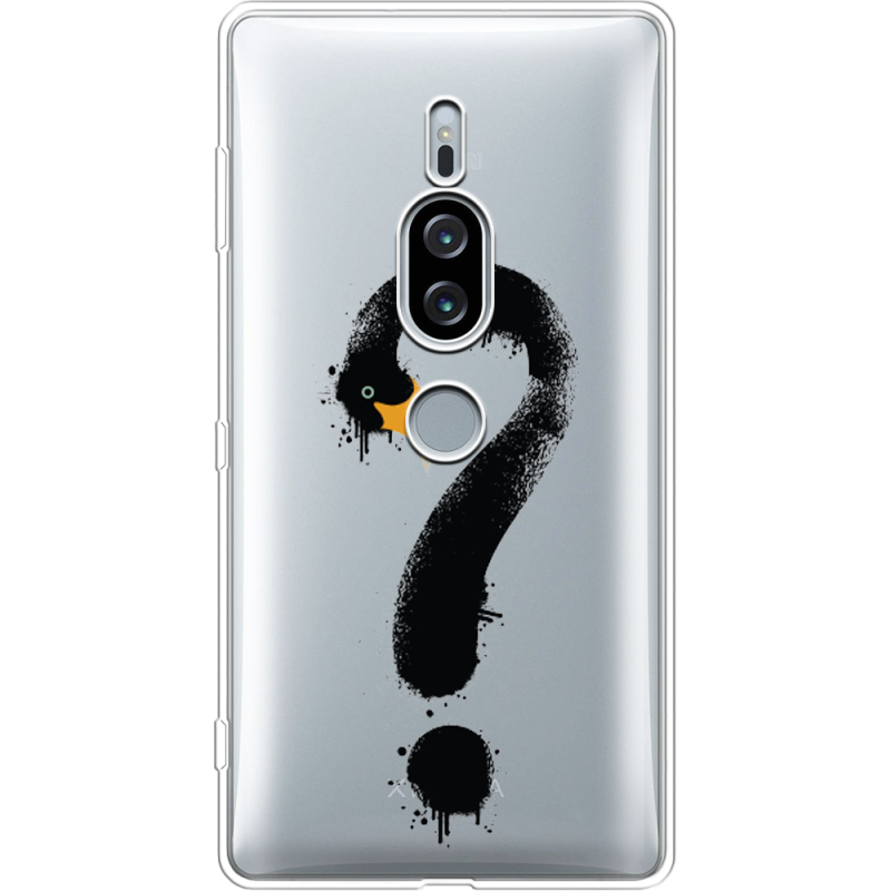 Прозрачный чехол Uprint Sony Xperia XZ2 Premium H8166 Swan question