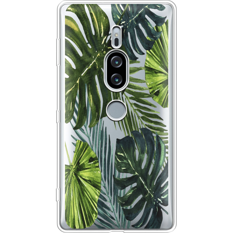 Прозрачный чехол Uprint Sony Xperia XZ2 Premium H8166 Palm Tree