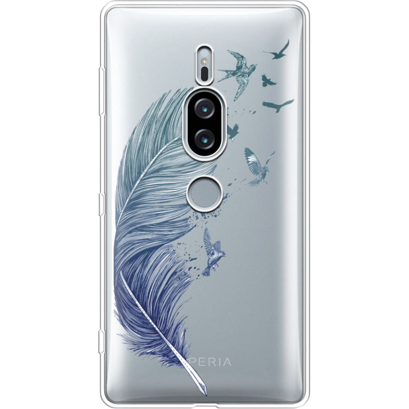 Прозрачный чехол Uprint Sony Xperia XZ2 Premium H8166 Feather