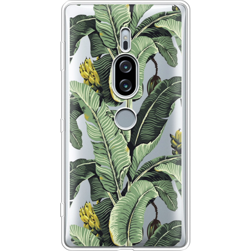 Прозрачный чехол Uprint Sony Xperia XZ2 Premium H8166 Banana Leaves