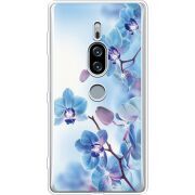 Чехол со стразами Sony Xperia XZ2 Premium H8166 Orchids