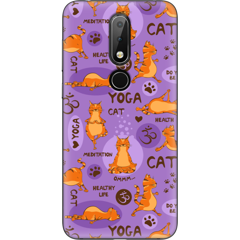 Чехол Uprint Nokia 6.1 Plus Yoga Cat