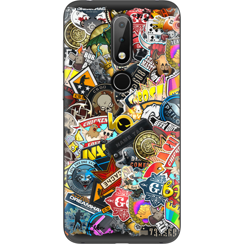 Чехол Uprint Nokia 6.1 Plus CS:Go Stickerbombing